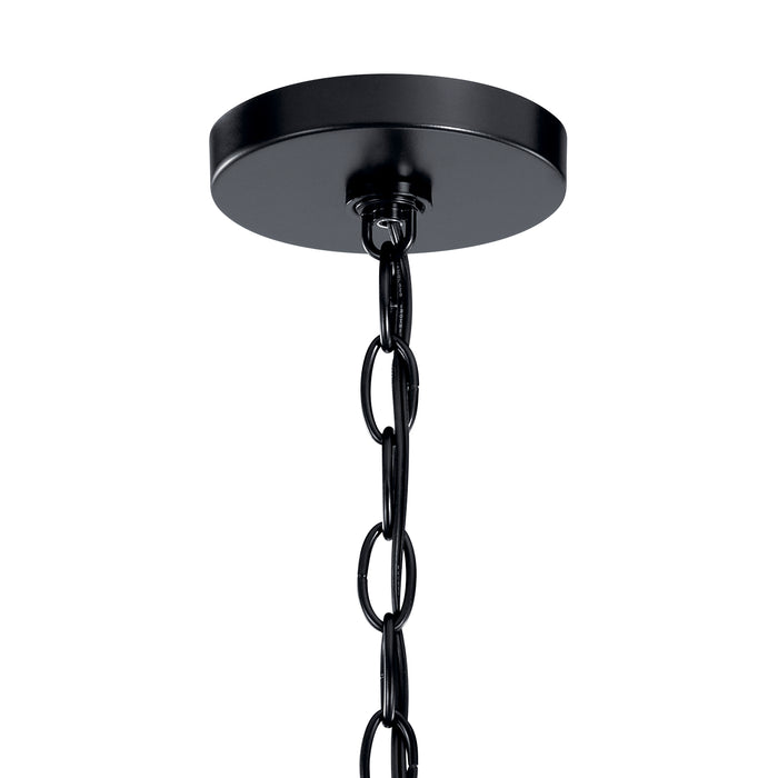 Kichler 52304BK Six Light Chandelier, Black