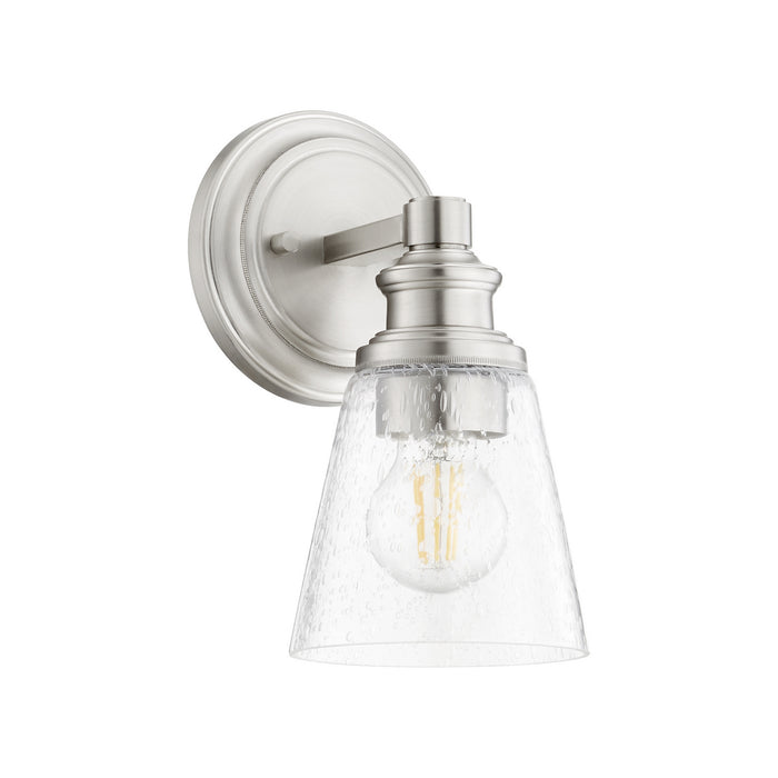 Quorum 509-1-65 One Light Wall Mount, Satin Nickel
