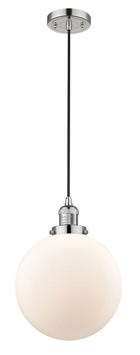 Innovations 201C-PN-G201-10 One Light Mini Pendant, Polished Nickel
