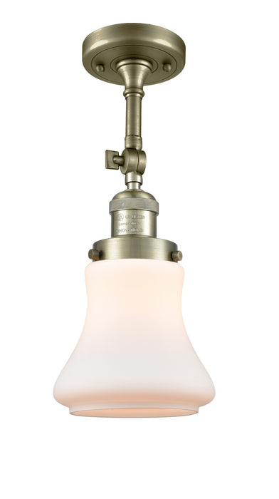 Innovations 201F-AB-G191-LED LED Semi-Flush Mount, Antique Brass