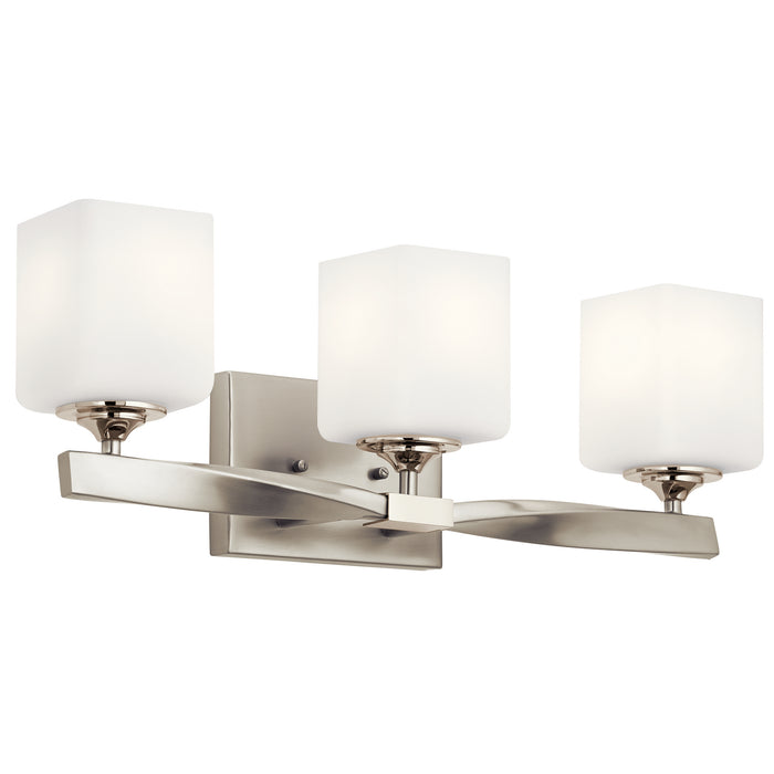 Kichler 55002NI Three Light Bath, Brushed Nickel