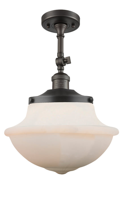 Innovations 201F-OB-G541 One Light Semi-Flush Mount, Oil Rubbed Bronze
