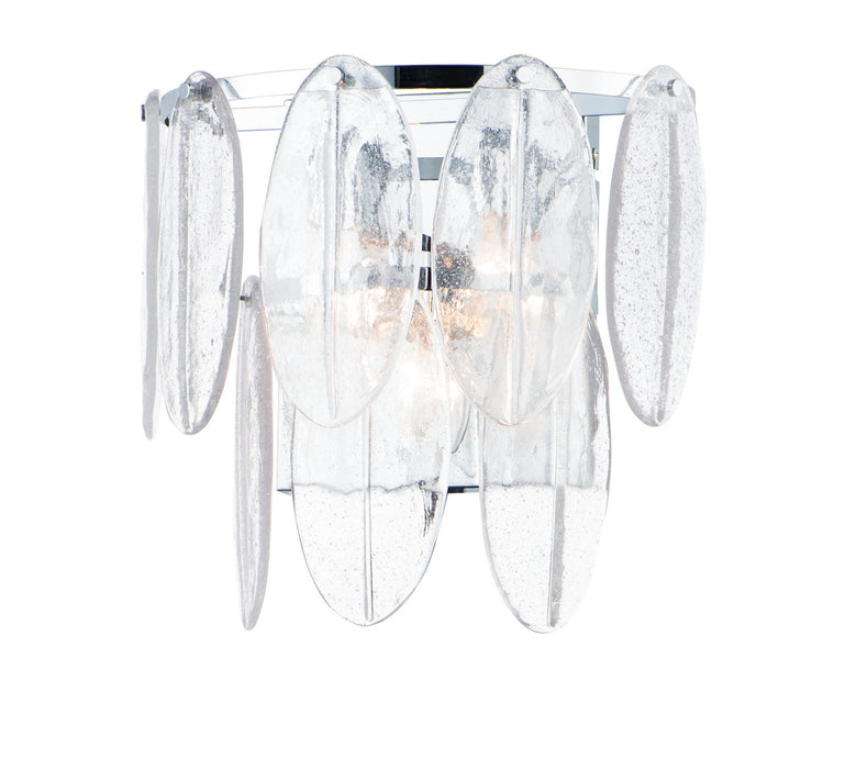 Maxim 30732CLWTPC Three Light Wall Sconce, White / Polished Chrome