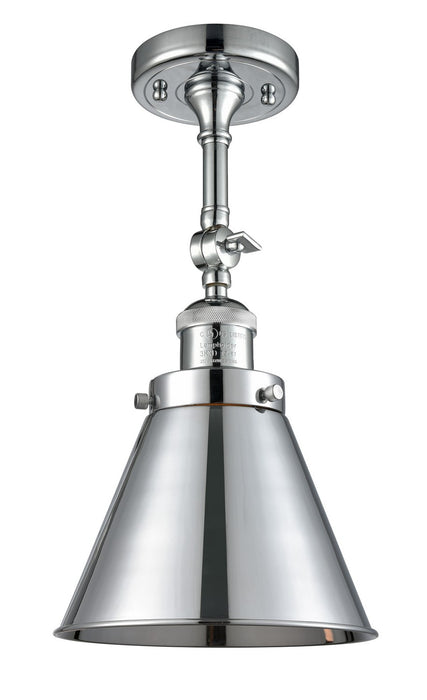 Innovations 201F-PC-M13-PC-LED LED Semi-Flush Mount, Polished Chrome