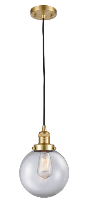 Innovations 201C-SG-G202-8 One Light Mini Pendant, Satin Gold
