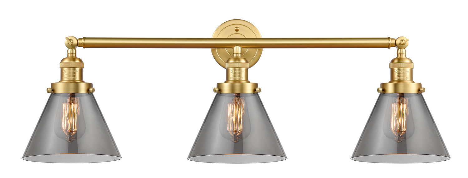 Innovations 205-SG-G43 Three Light Bath Vanity, Satin Gold