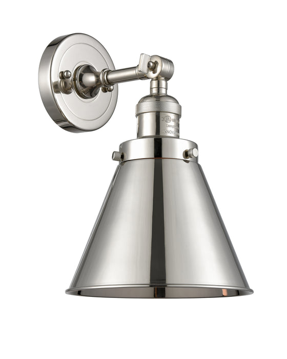 Innovations 203-PN-M13-PN One Light Wall Sconce, Polished Nickel