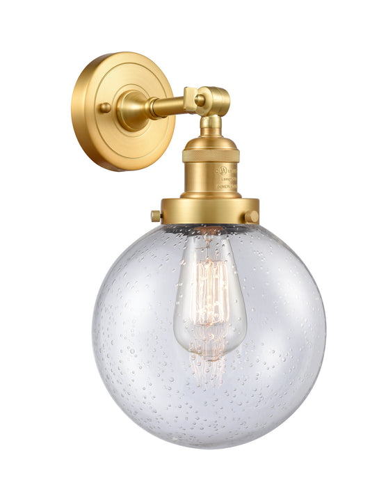 Innovations 203-SG-G204-8 One Light Wall Sconce, Satin Gold