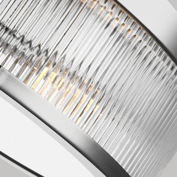 Visual Comfort Studio CF1052PN Two Light Flush Mount, Polished Nickel