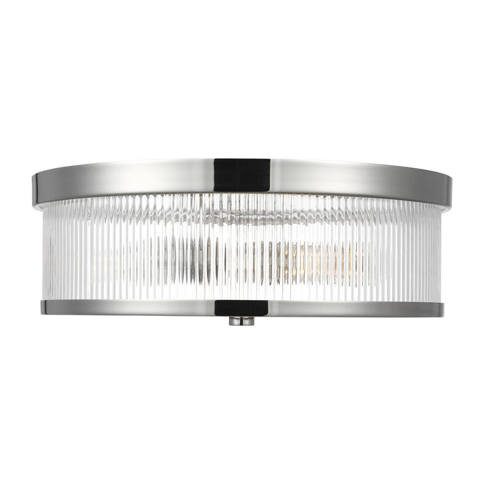 Visual Comfort Studio CF1052PN Two Light Flush Mount, Polished Nickel