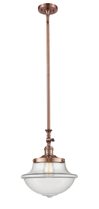 Innovations 206-AC-G542 One Light Mini Pendant, Antique Copper