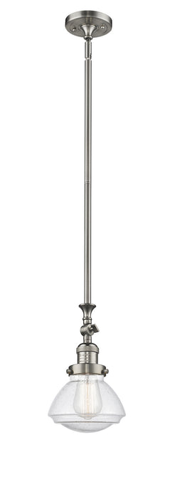 Innovations 206-SN-G324 One Light Mini Pendant, Brushed Satin Nickel