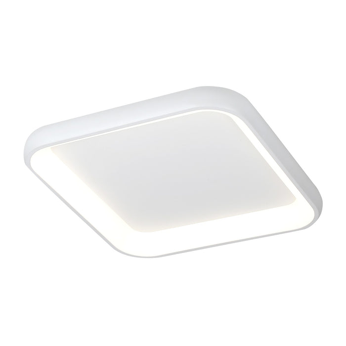 Justice Designs ACR-4072-OPAL-WHTE LED Flush-Mount, Matte White