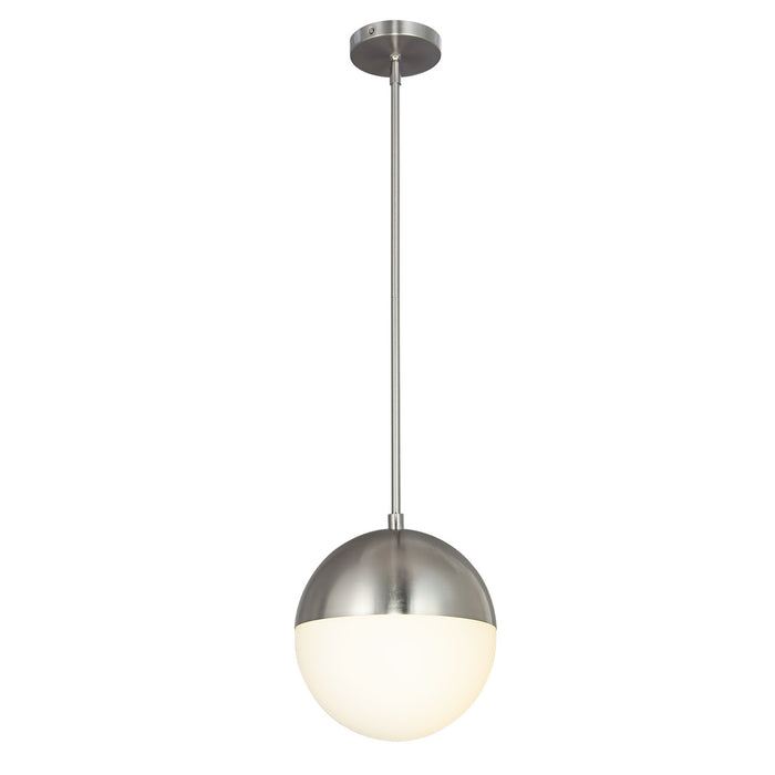 Justice Designs FSN-4151-OPAL-NCKL LED Pendant, Brushed Nickel