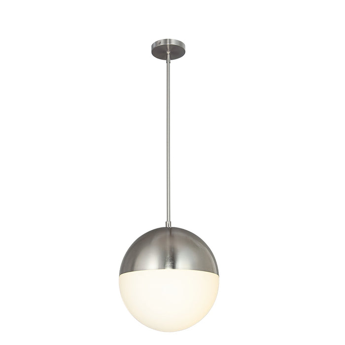 Justice Designs FSN-4152-OPAL-NCKL LED Pendant, Brushed Nickel