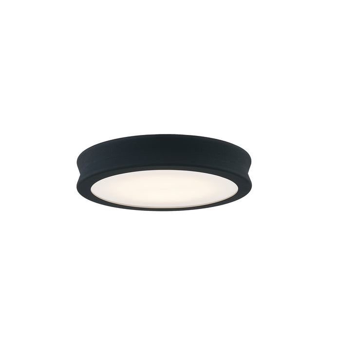 Justice Designs FSN-4180-OPAL-MBTX LED Flush-Mount, Matte Black - Textured