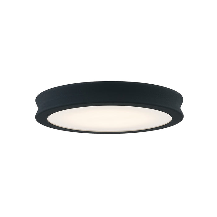 Justice Designs FSN-4181-OPAL-MBTX LED Flush-Mount, Matte Black - Textured