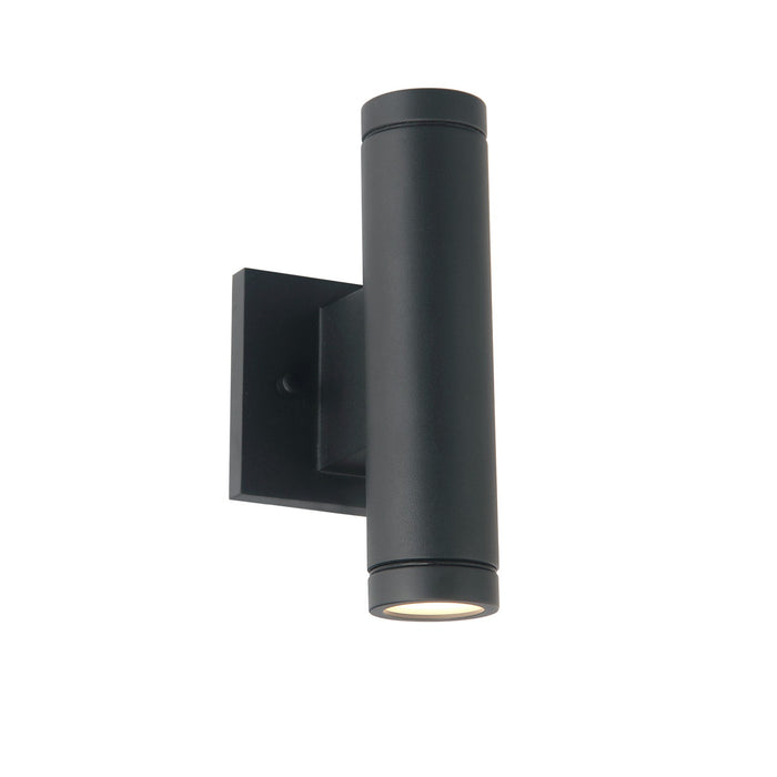 Justice Designs NSH-4111W-MBLK LED Outdoor Wall Sconce, Matte Black