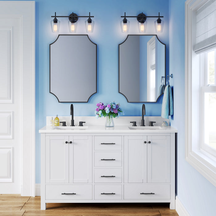 Millennium 9703-MB Three Light Vanity, Matte Black