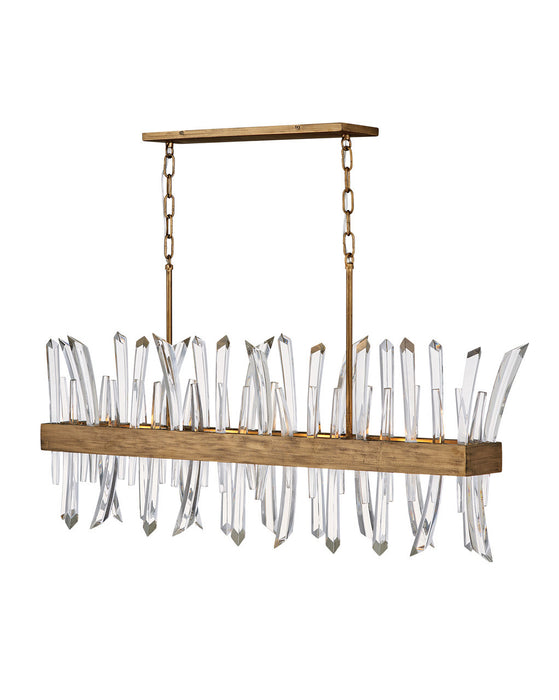 Fredrick Ramond FR30908BNG LED Linear Pendant, Burnished Gold