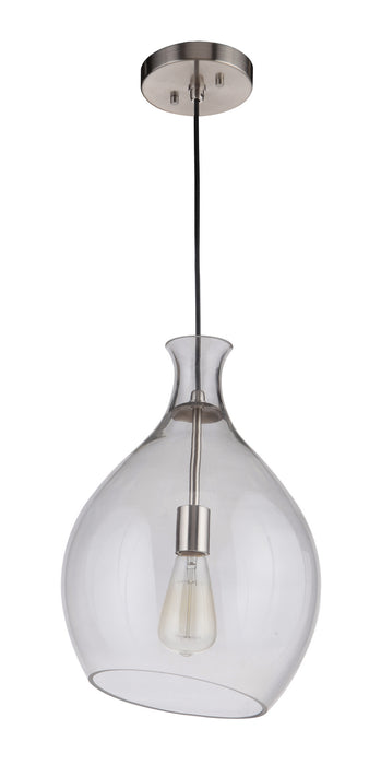 Craftmade P951BNK1 One Light Pendant, Brushed Polished Nickel