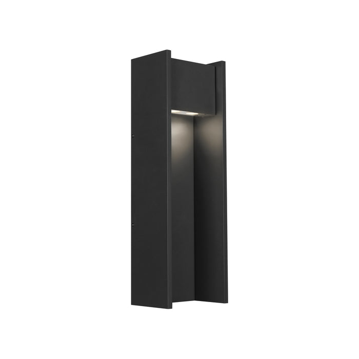 Visual Comfort Modern 700OWZUR94024BUNVALF LED Outdoor Wall Lantern, Black