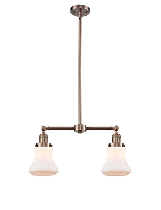 Innovations 209-AC-G191-LED LED Island Pendant, Antique Copper