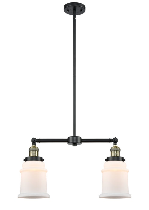 Innovations 209-BAB-G181 Two Light Island Pendant, Black Antique Brass