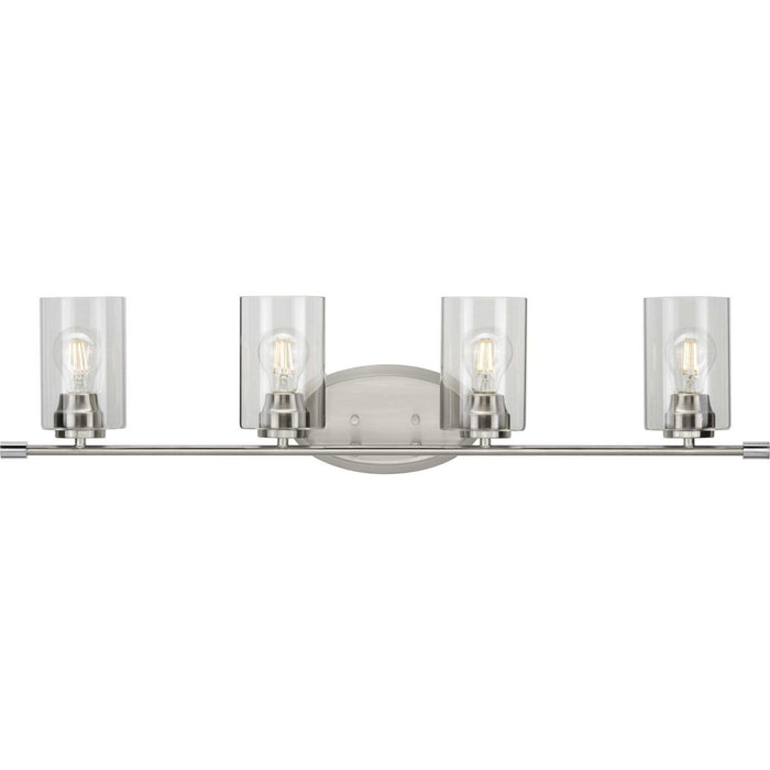 Progress Lighting P300279-009 Four Light Bath, Brushed Nickel