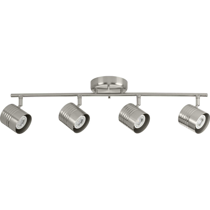 Progress Lighting P900014-009 Four Light Head Track, Brushed Nickel