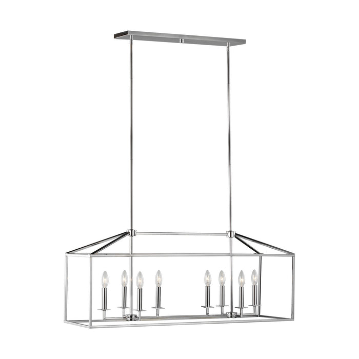 Generation Lighting 6615008-05 Eight Light Island Pendant, Chrome