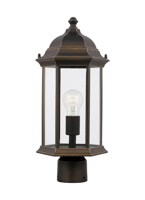 Generation Lighting 8238601-71 One Light Outdoor Post Lantern, Antique Bronze