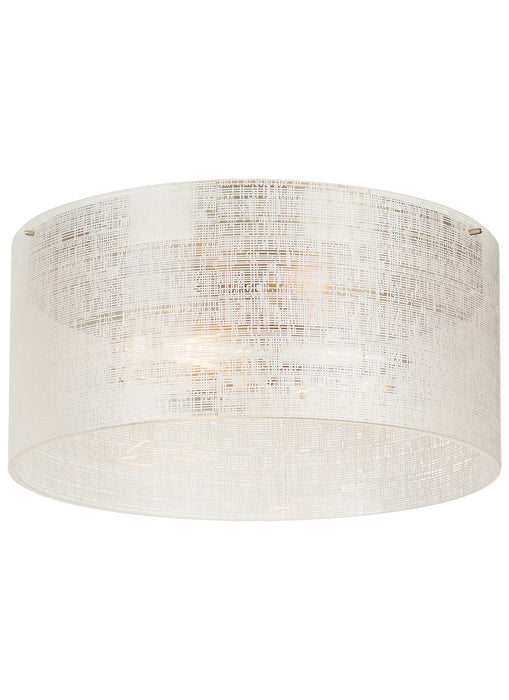Visual Comfort Modern 700FMVTRLNS Two Light Flush Mount, Satin Nickel