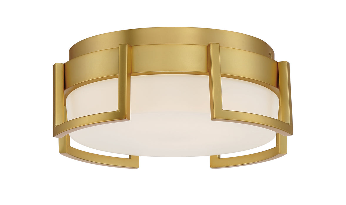 George Kovacs P953-1-248-L LED Flush Mount, Honey Gold