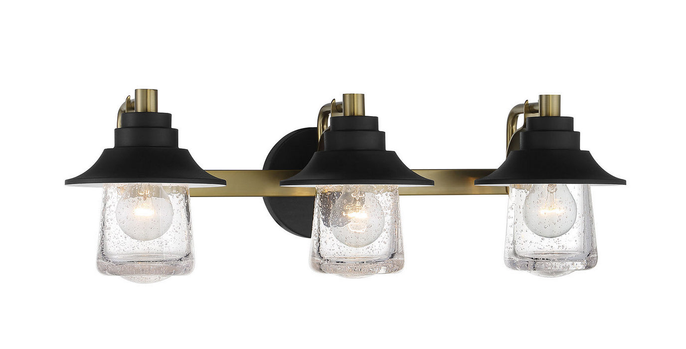 Minka-Lavery 4893-685 Three Light Bath, Sand Coal W/ Soft Brass