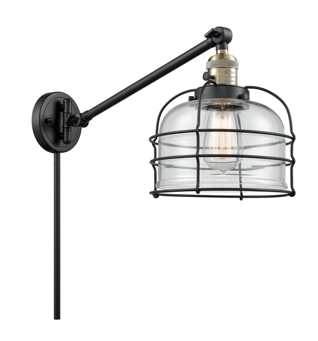 Innovations 237-BAB-G72-CE One Light Swing Arm Lamp, Black Antique Brass
