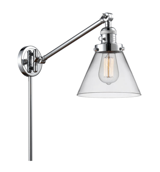 Innovations 237-PC-G42 One Light Swing Arm Lamp, Polished Chrome