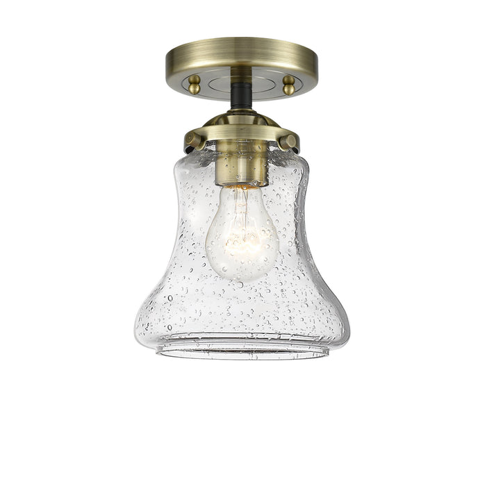 Innovations 284-1C-BAB-G194 One Light Semi-Flush Mount, Black Antique Brass