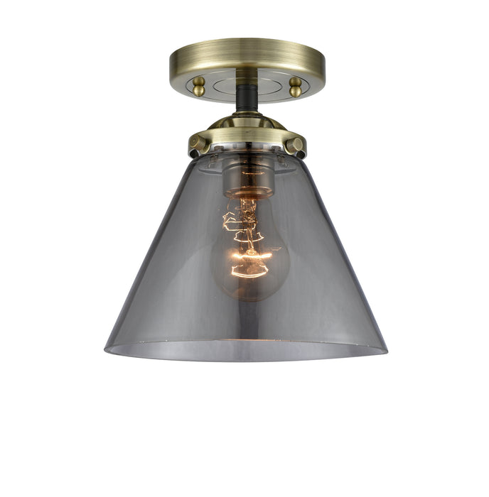 Innovations 284-1C-BAB-G43 One Light Semi-Flush Mount, Black Antique Brass