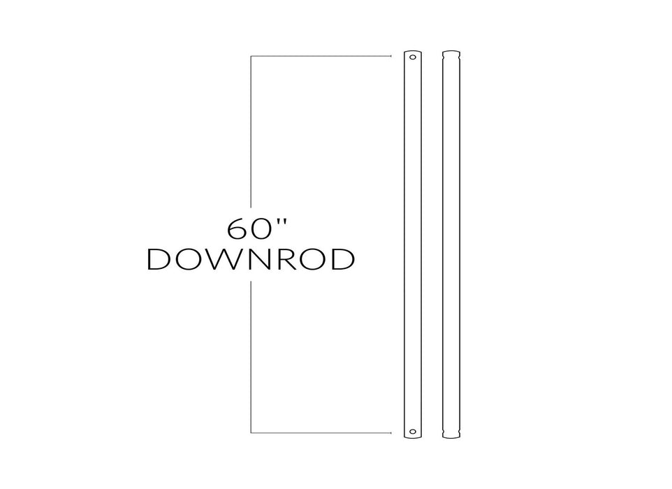 Visual Comfort Fan DR60BZ Downrod, Bronze