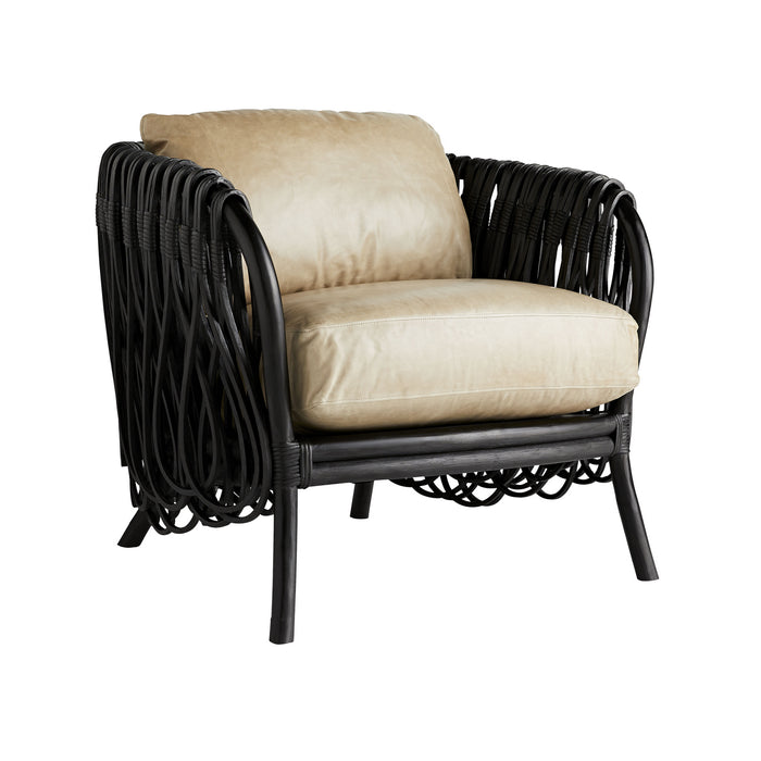 Arteriors 5590 Lounge Chair, Black