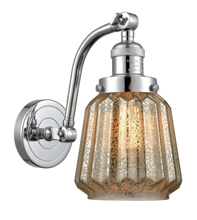 Innovations 515-1W-PC-G146 One Light Wall Sconce, Polished Chrome