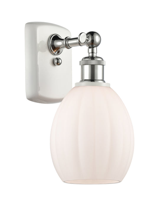 Innovations 516-1W-WPC-G81 One Light Wall Sconce, White Polished Chrome