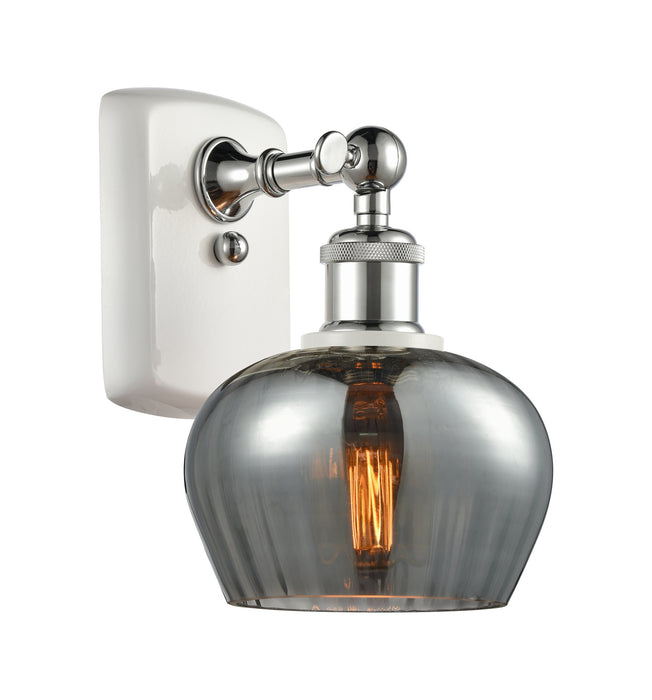 Innovations 516-1W-WPC-G93 One Light Wall Sconce, White Polished Chrome