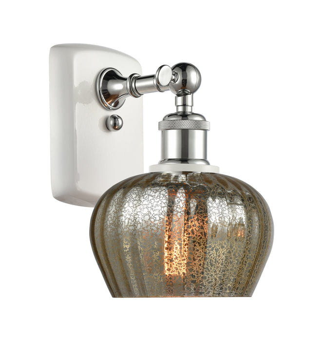 Innovations 516-1W-WPC-G96 One Light Wall Sconce, White Polished Chrome