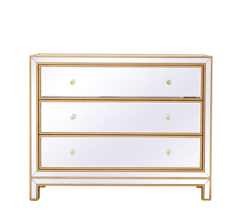 Elegant Lighting MF72019G Chest, Antique Gold