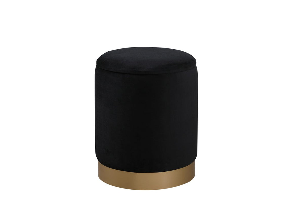 Elegant Lighting OT1015BK Ottoman, Black