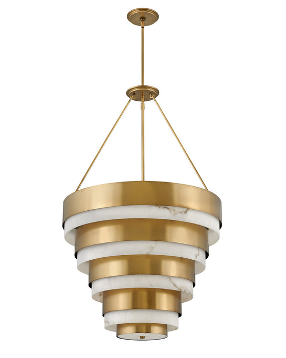 Hinkley 30188HB LED Chandelier, Heritage Brass