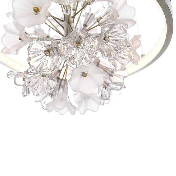 Eurofase 37342-012 LED Chandelier, Silver