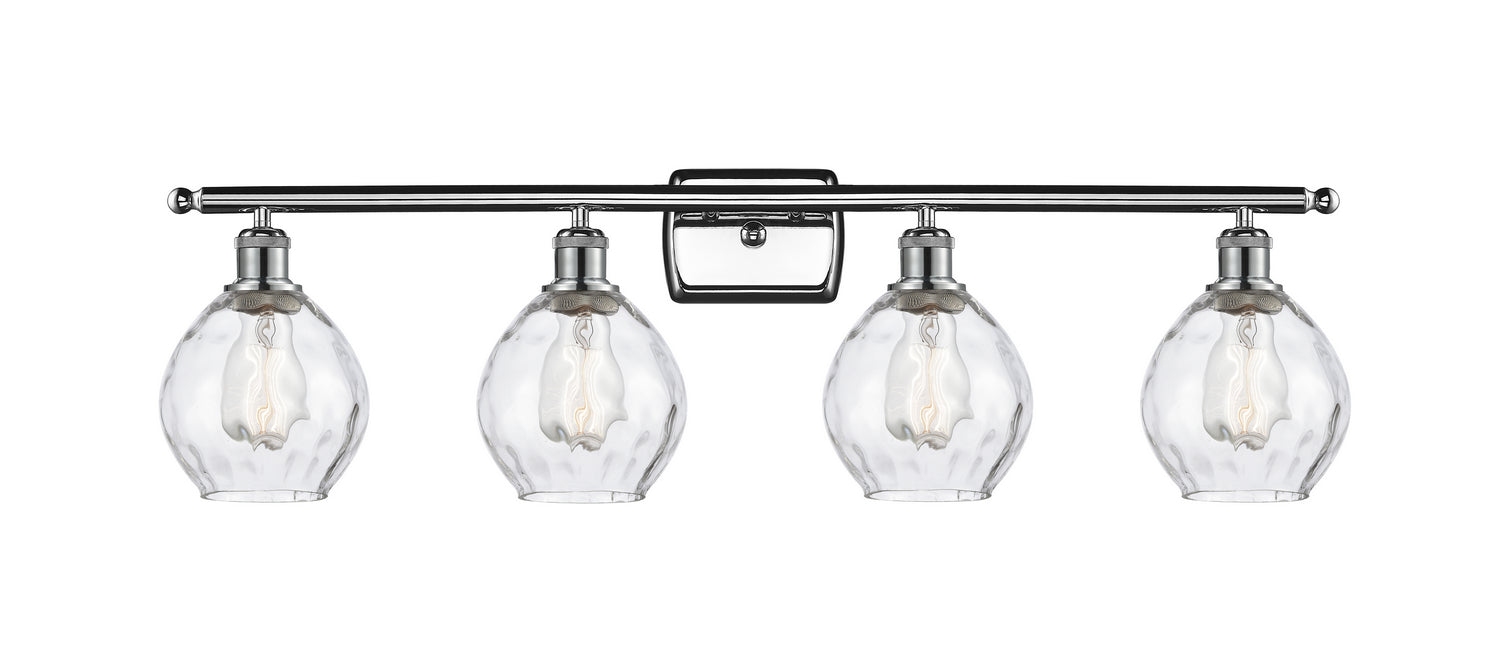 Innovations 516-4W-PC-G362 Four Light Bath Vanity, Polished Chrome